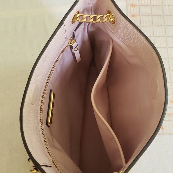 Tory Burch Everly Blush Pink Pebbled Leather Swingpack Bag Crossbody Elle Woods - Picture 8 of 11